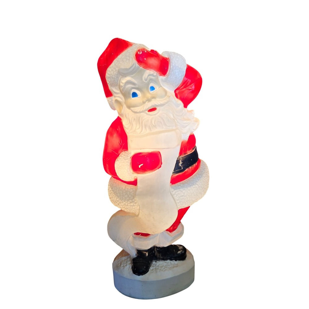 Vtg 1999 Grand Venture Santa Clause Blow Mold‎ 42" Christmas Lighted Yard Decor